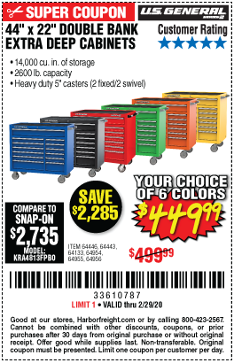 Savings Coupons At Harbor Freight Tools