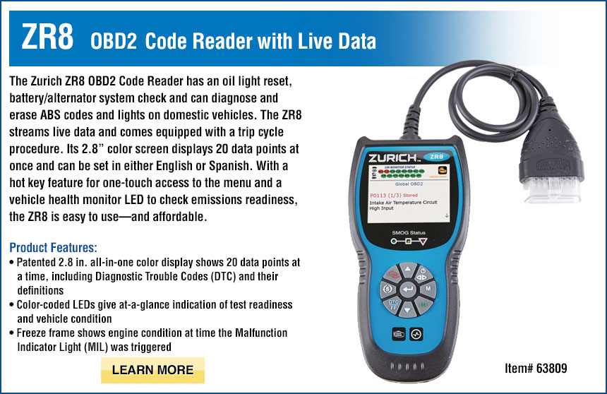 ZR8 OBD2 Code Reader
