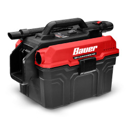 Bauer 20V Cordless 3-1/2 Gallon Wet/Dry Vacuum – Tool Only