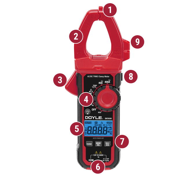 400A AC/DC True-RMS Auto-Ranging Digital Clamp Meter