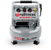 Fortress 6 Gallon Portable Quiet Air Compressor