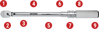 3/8 in. 20-100 ft. lb. Professional Torque Wrench