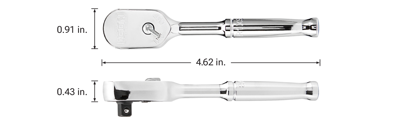 G2 1/4 in. Drive, 4-5/8 in. Short Ratchet