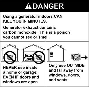 4375 Watt Gas Powered Portable Generator with CO SECURE Technology, EPA