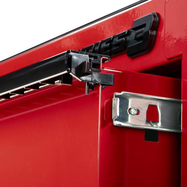 72 in. x 22 in. Triple-Bank Roll Cab, Series 3, Red