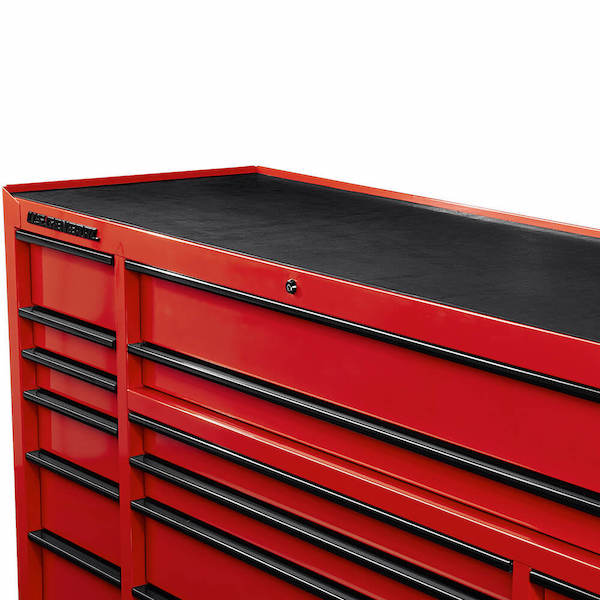 72 in. x 22 in. Triple-Bank Roll Cab, Series 3, Red