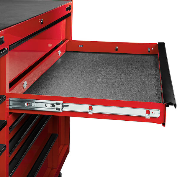 72 in. x 22 in. Triple-Bank Roll Cab, Series 3, Red