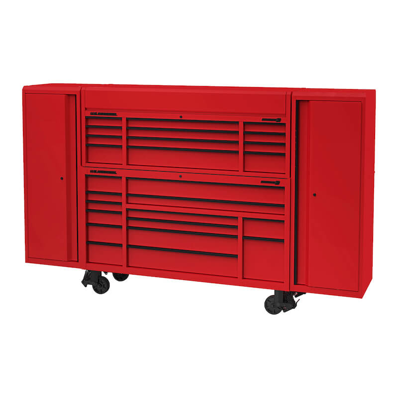 72 in. x 22 in. Triple-Bank Roll Cab, Series 3, White