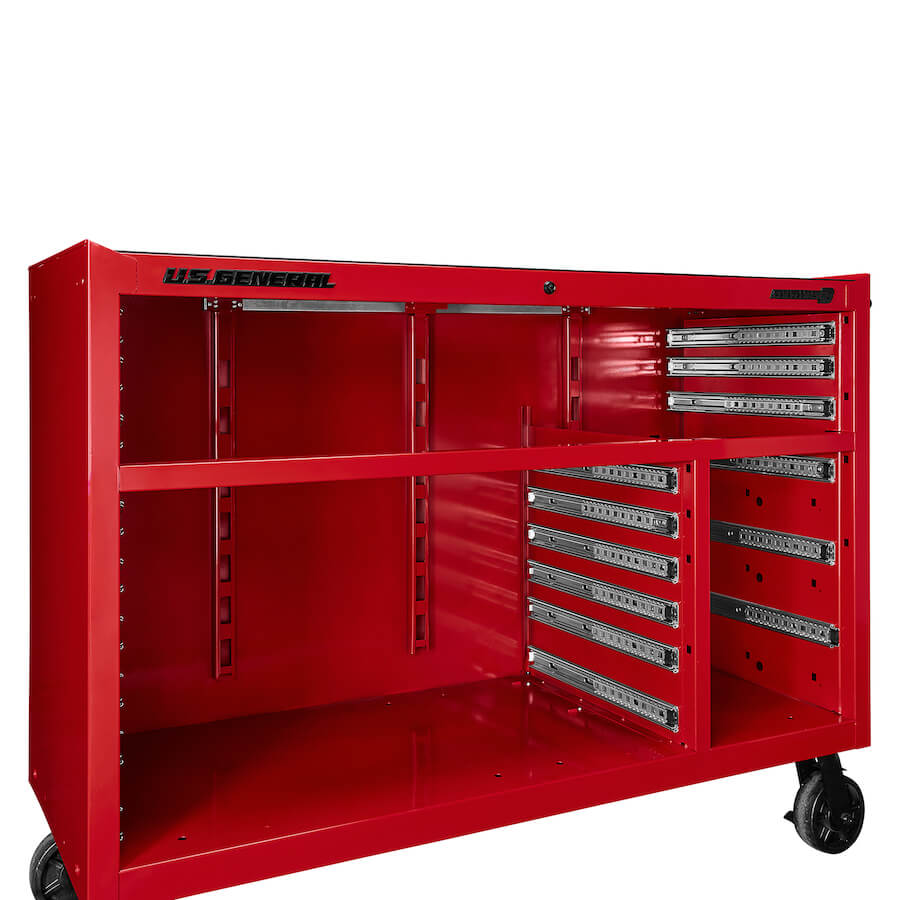56 in. x 22 in. Roll Cab, Series 3, Red