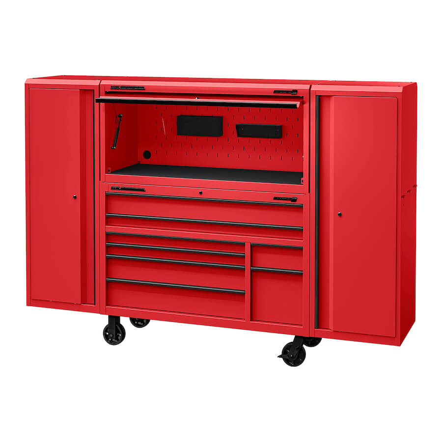 60inch with 3 Box with Powder Coated Cheap Tool Cabinets Roller