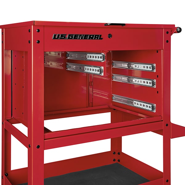 30 in., 5-Drawer Mechanics Cart, Green