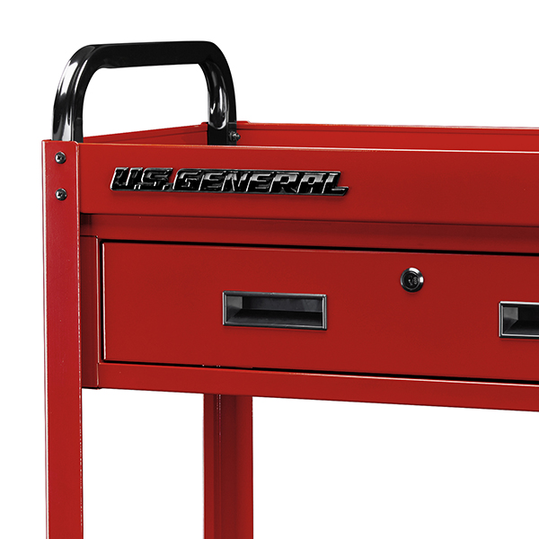 30 in., 1-Drawer Service Cart, Orange