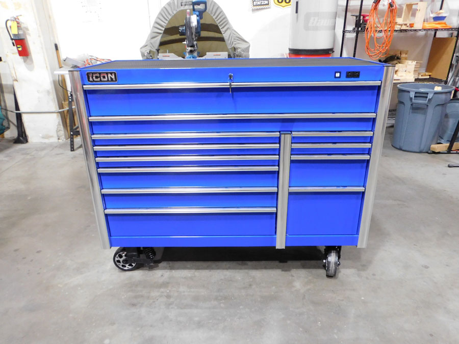 56 in. x 25 in. Professional Roller Cabinet - Blue