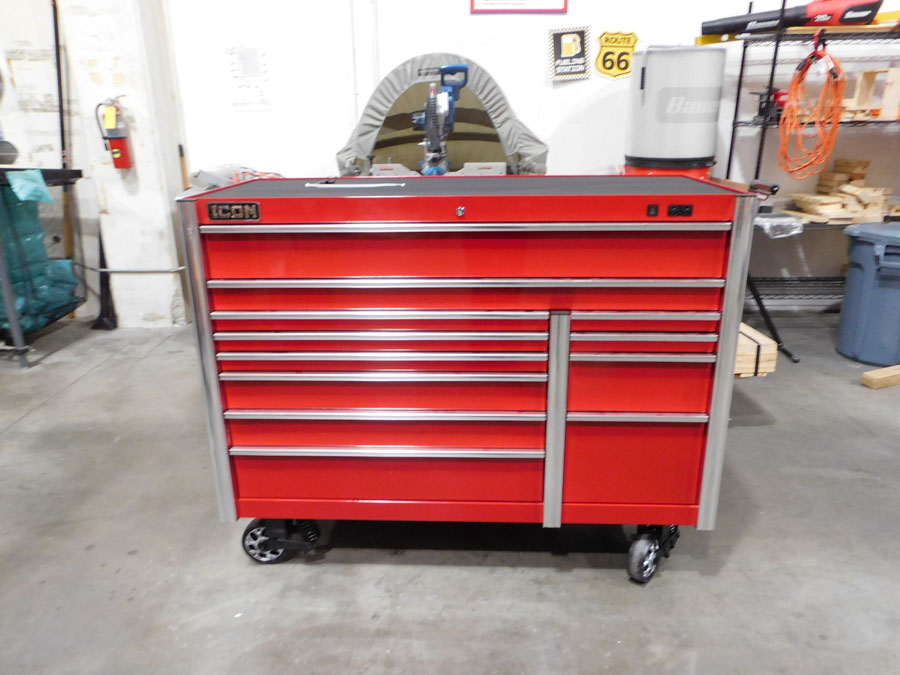 56 in. x 25 in. Professional Roller Cabinet - Red