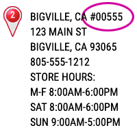 how to find store number