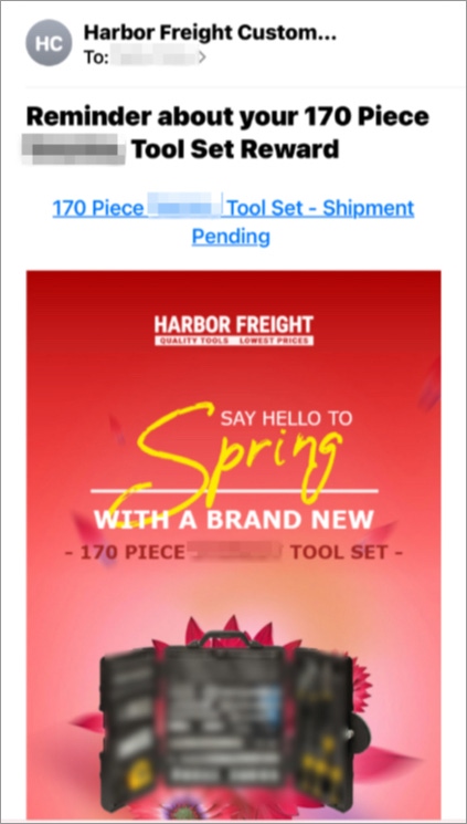 Harbor freight credit card deals customer service